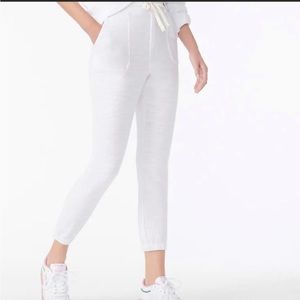NWT | J Crew | White Relaxed Jogger Pant in Vintage Fleece